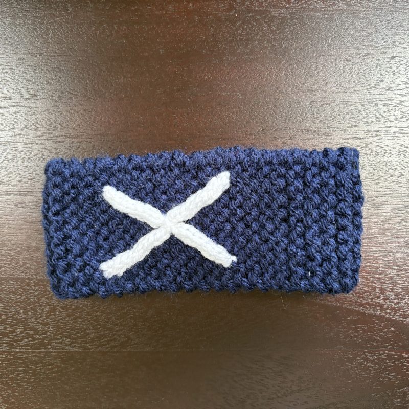 Hand Knitted Kids Headbands in World Cup Colours, 3 Sizes