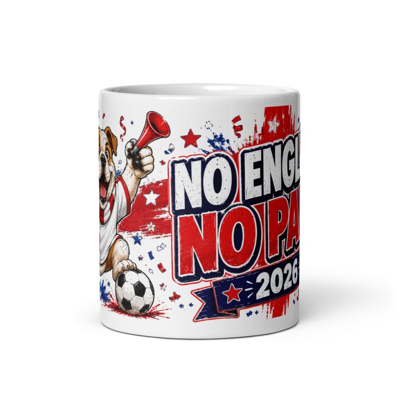 England World Cup 2026 White Ceramic 11oz Football Fan Mug Made To Order
