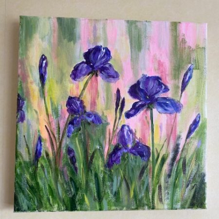Acrylic painting of Iris's