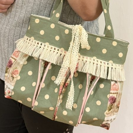 Vintage polka dot bag