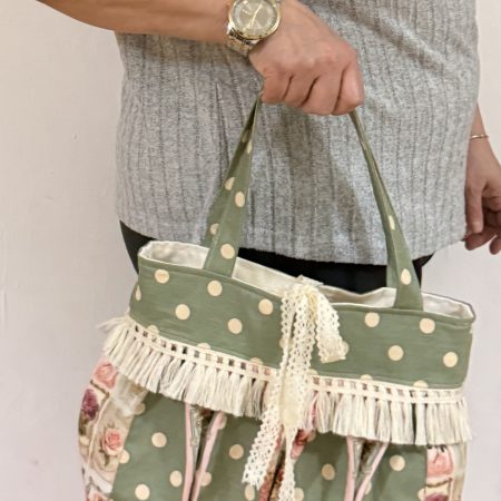 Vintage polka dot bag