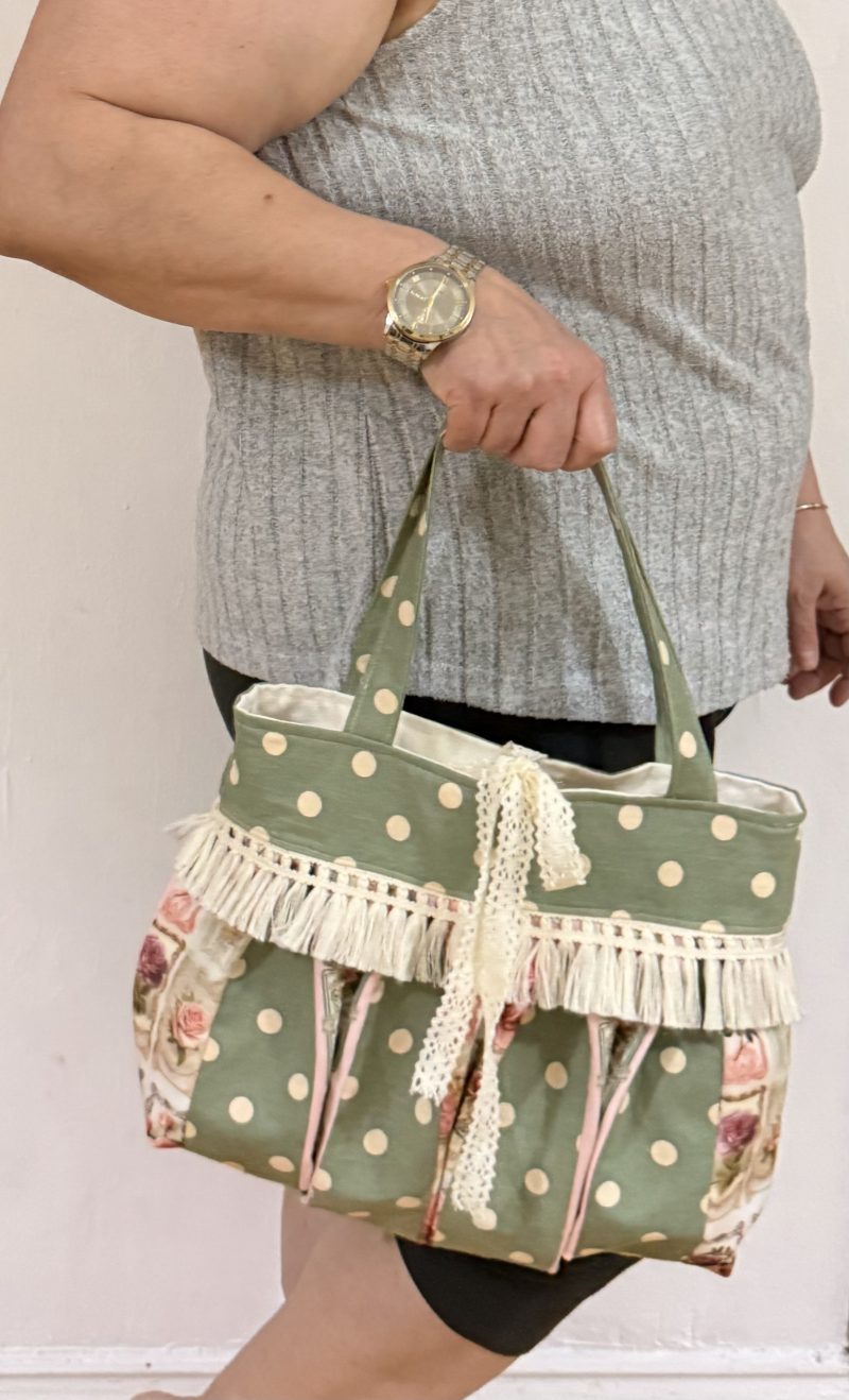 Vintage polka dot bag