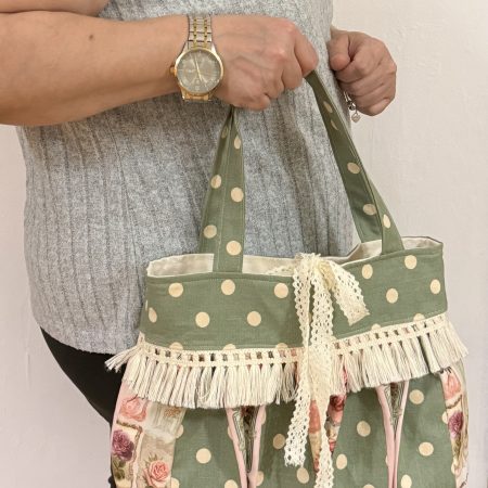 Vintage polka dot bag