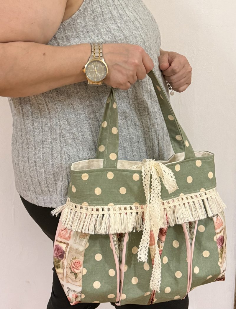 Vintage polka dot bag