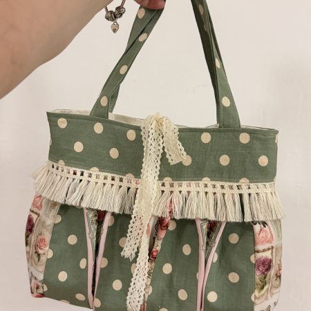 Vintage polka dot bag