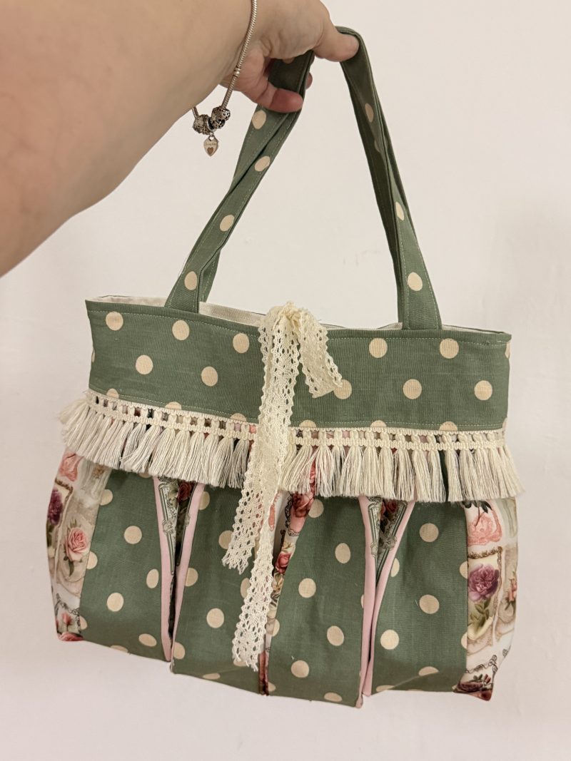 Vintage polka dot bag