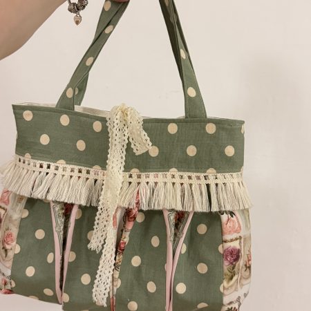 Vintage polka dot bag