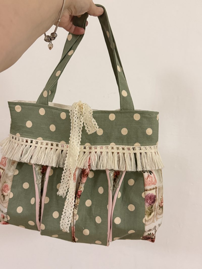 Vintage polka dot bag