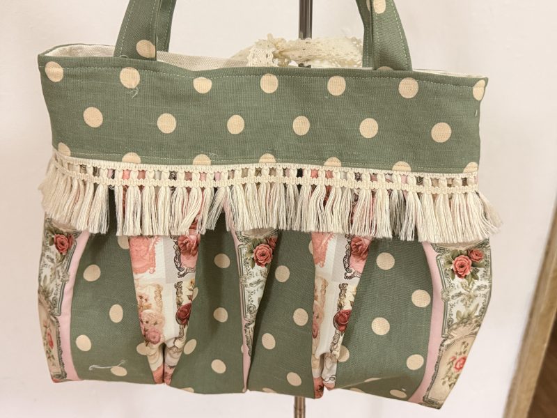 Vintage polka dot bag