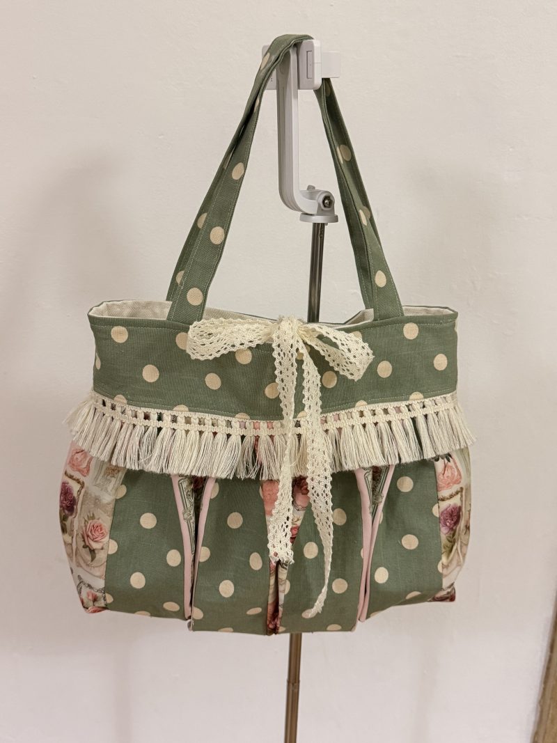 Vintage polka dot bag