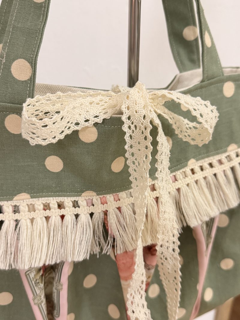 Vintage polka dot bag