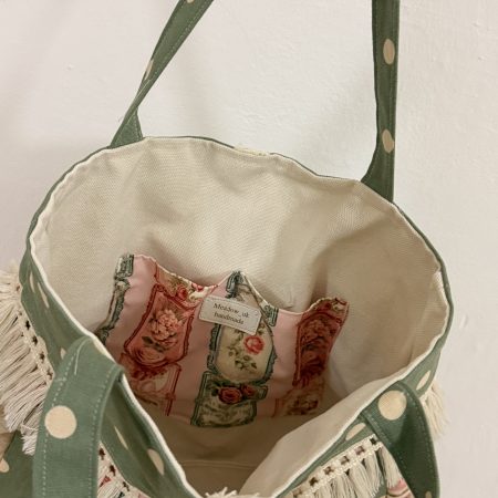 Vintage polka dot bag