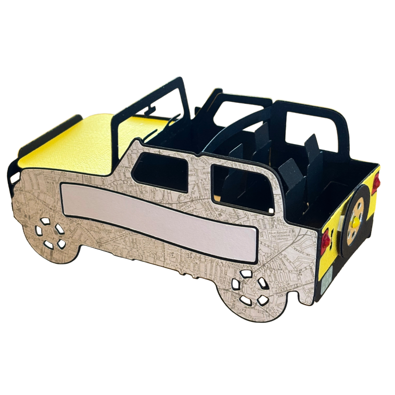 Yellow Jeep Pop Up Card for Dad, Father’s Day & Birthday Card