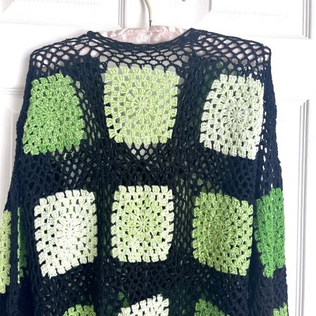 Handmade crochet boho style cardigan
