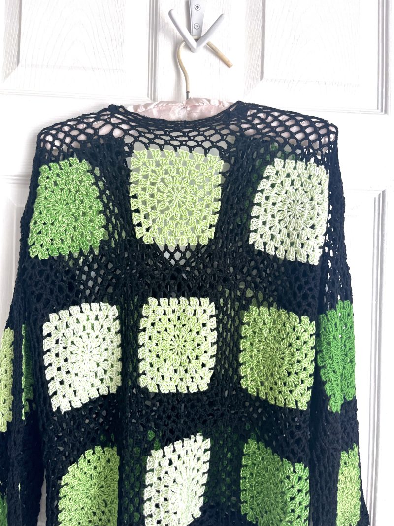 Handmade crochet boho style cardigan