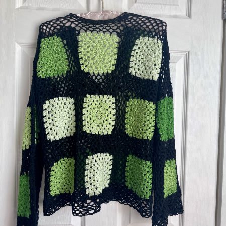 Handmade crochet boho style cardigan