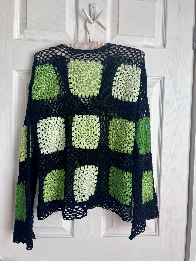 Handmade crochet boho style cardigan