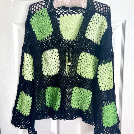 Handmade crochet boho style cardigan