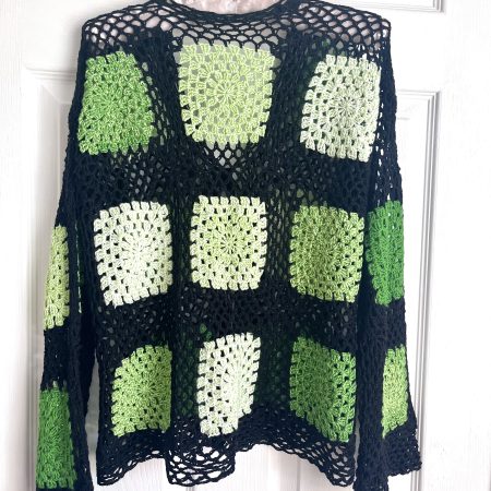 Handmade crochet boho style cardigan