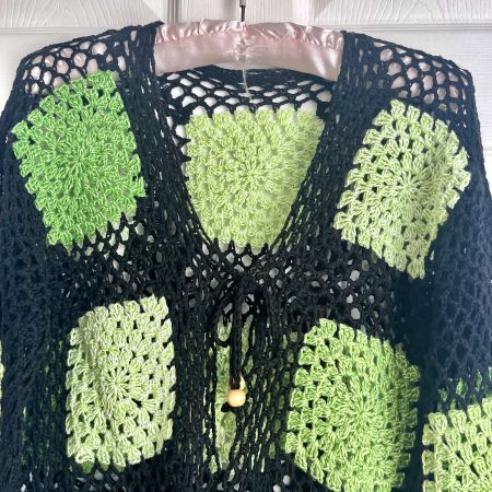 Handmade crochet boho style cardigan