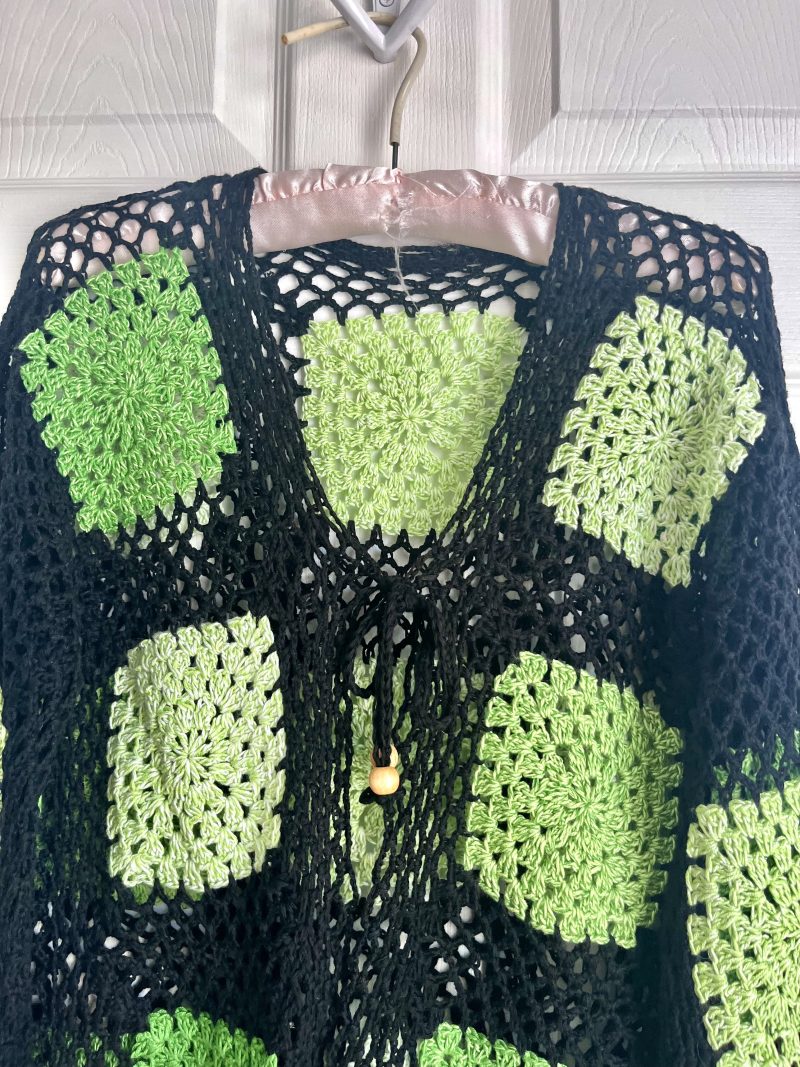 Handmade crochet boho style cardigan