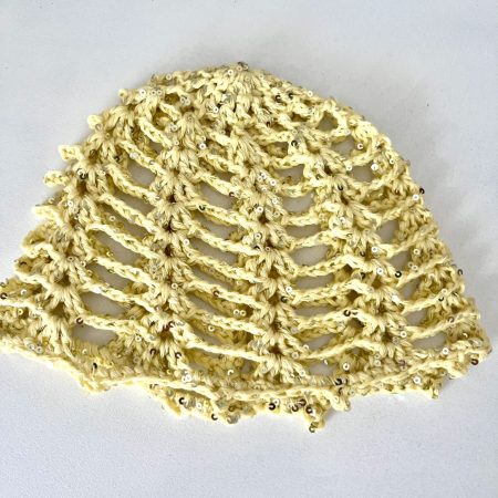 Handmade crochet hair accessory beanie