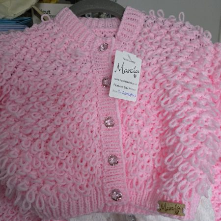 Baby pink Loopy Cardigan
