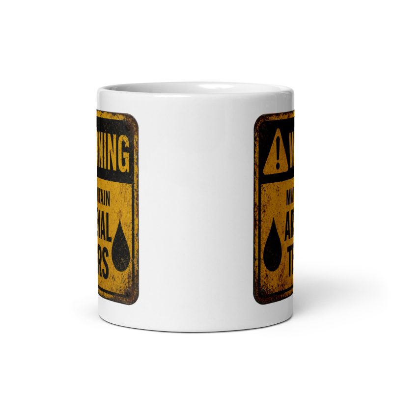 Made to Order White Ceramic Rustic Warning Style Arsenal Tears Mug – 11oz Funny Football Banter Gift