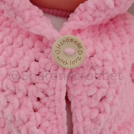 🩷 Handmade Baby Teddy Bear Hoodie Jacket 🩷