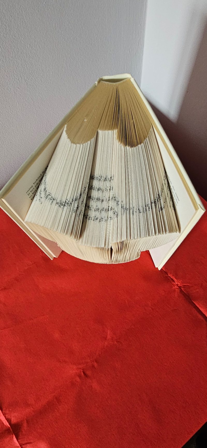 Folded Book Art. Character Mouse. Recycled Book Gift.