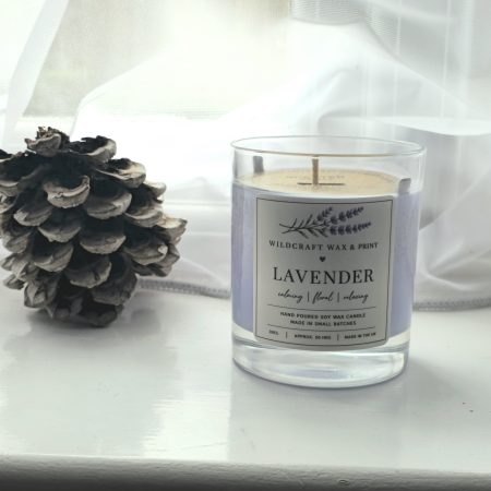 Handmade Lavender Soy Wax Candle 30cl | Relaxing Floral Home Fragrance Gift
