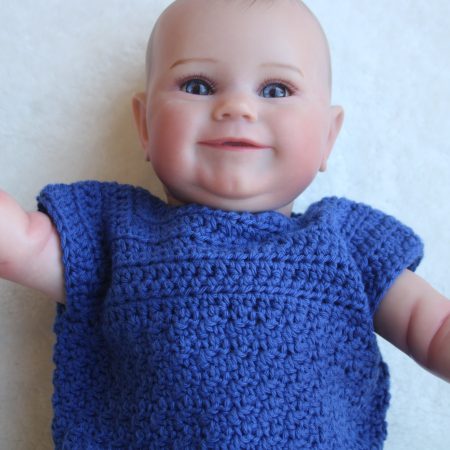 Crochet Cotton Romper / Vest for a Baby Boy or a Baby Girl