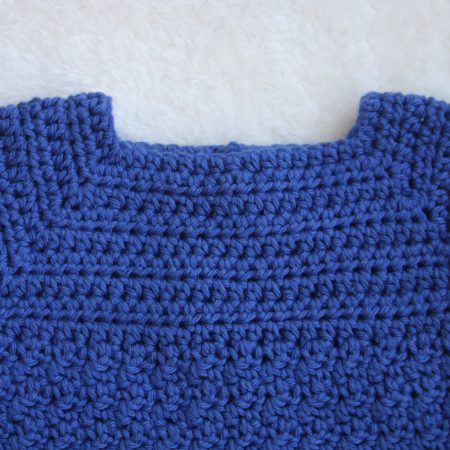 Front View of Crochet Cotton Baby Romper