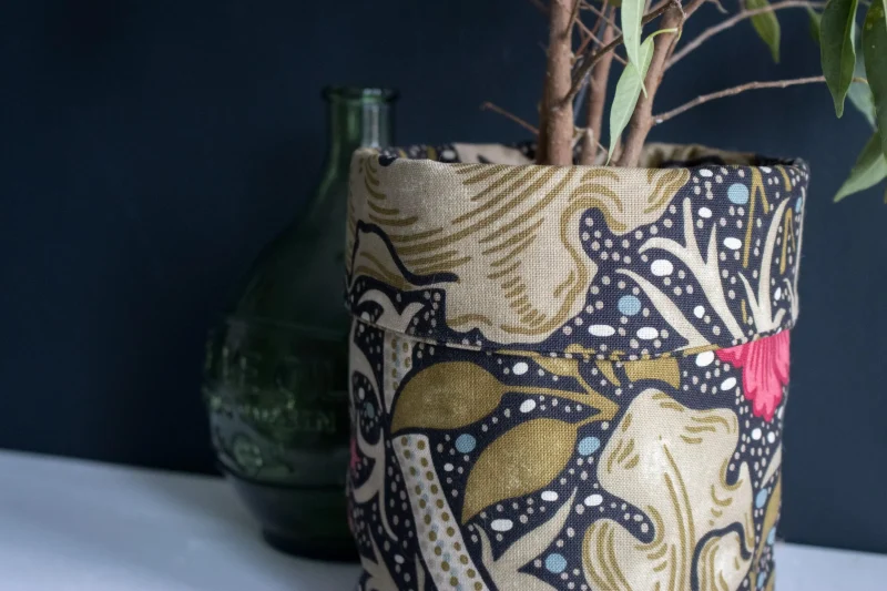 Handmade William Morris Indoor Plant Pot Cover