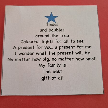 Christmas tree and fingerprint Craft