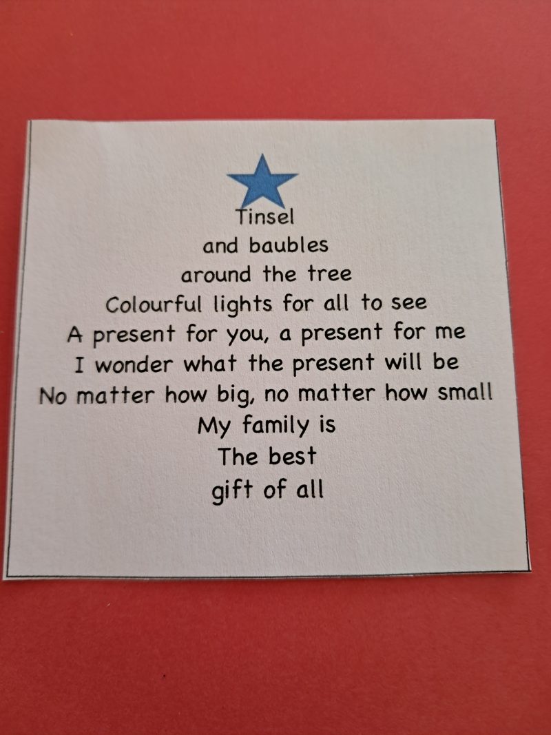 Christmas tree and fingerprint Craft