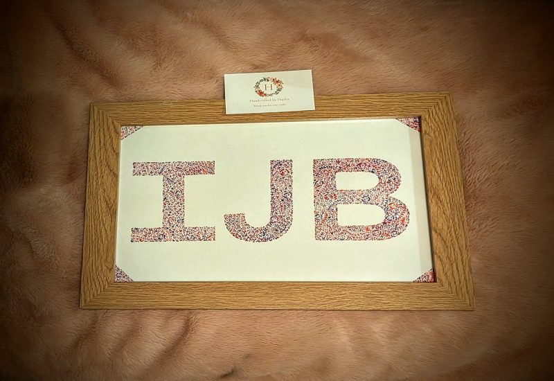 Floral initials + up to 3 initials A4