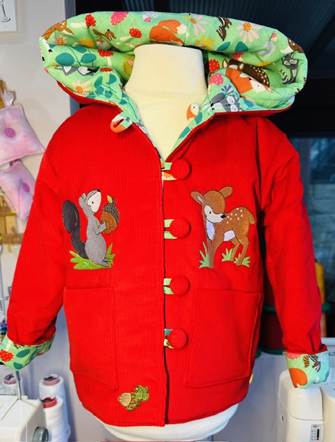 Reversible Red bug jacket