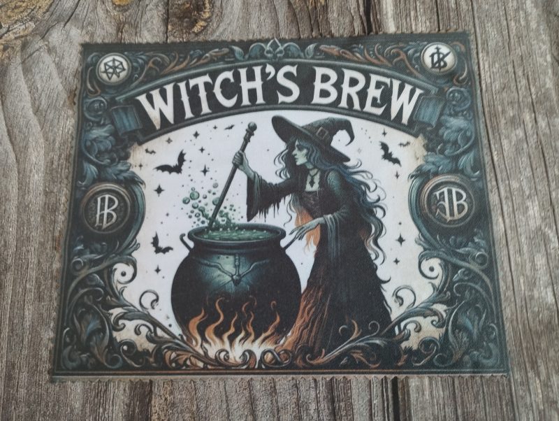 Witch Glass Placemat & Chopping Board — Witch's Brew Halloween Kitchen Decor
