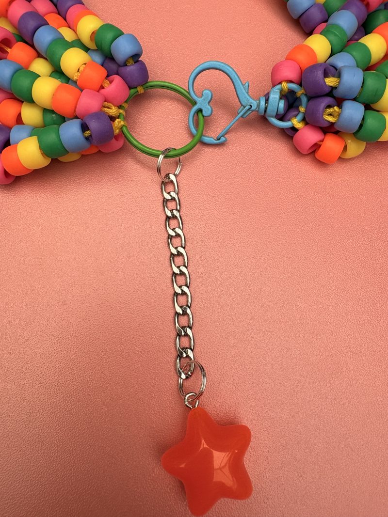 dopamine maximalist brightly coloured beaded necklace