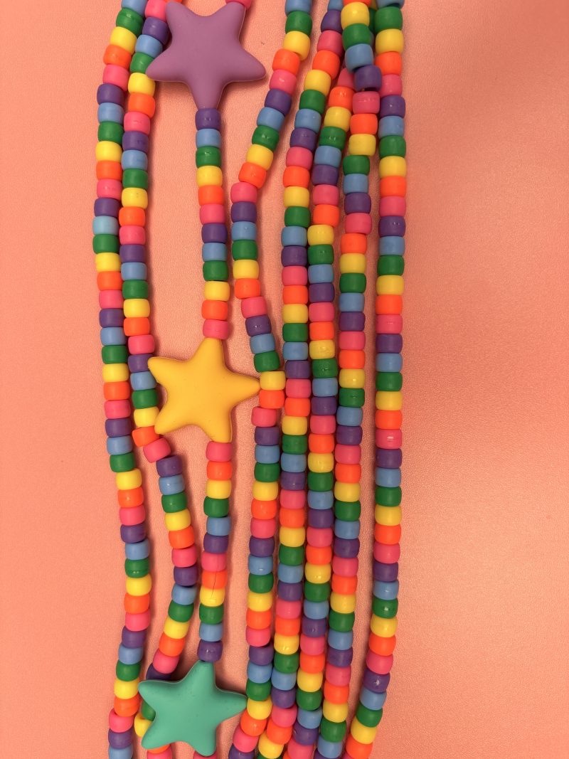 dopamine maximalist brightly coloured beaded necklace