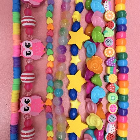 dopamine kidcore multi layer beaded necklace