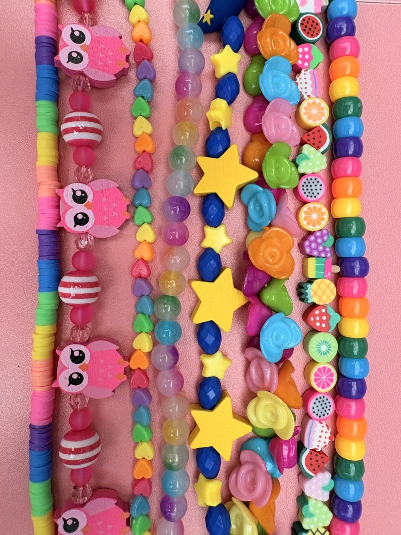 dopamine kidcore multi layer beaded necklace