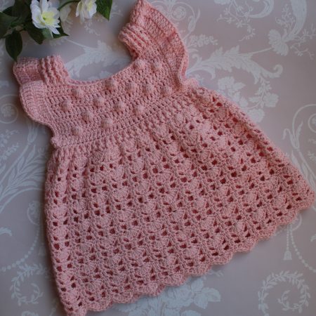 Pink Cotton Summer Dress for a Baby or Toddler Girl