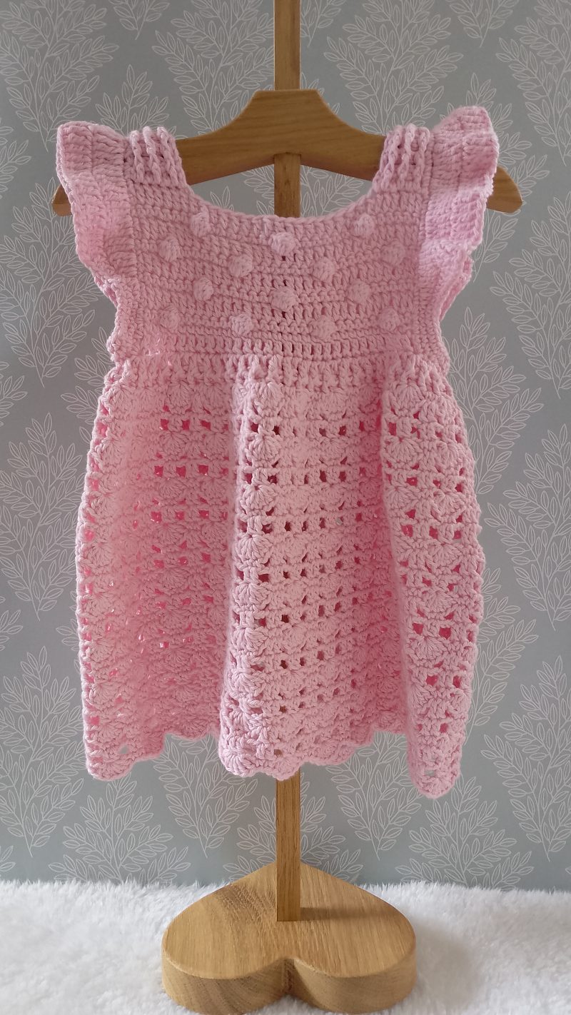 Pink Cotton Summer Dress for a Baby or Toddler Girl