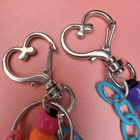 Rainbow beaded star charm trouser or bag chain