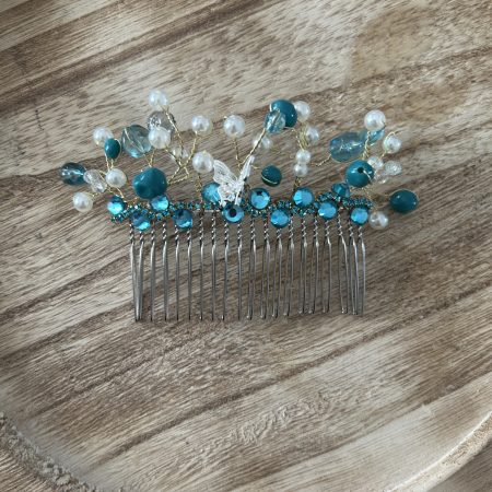 Handmade tiara and hair comb set