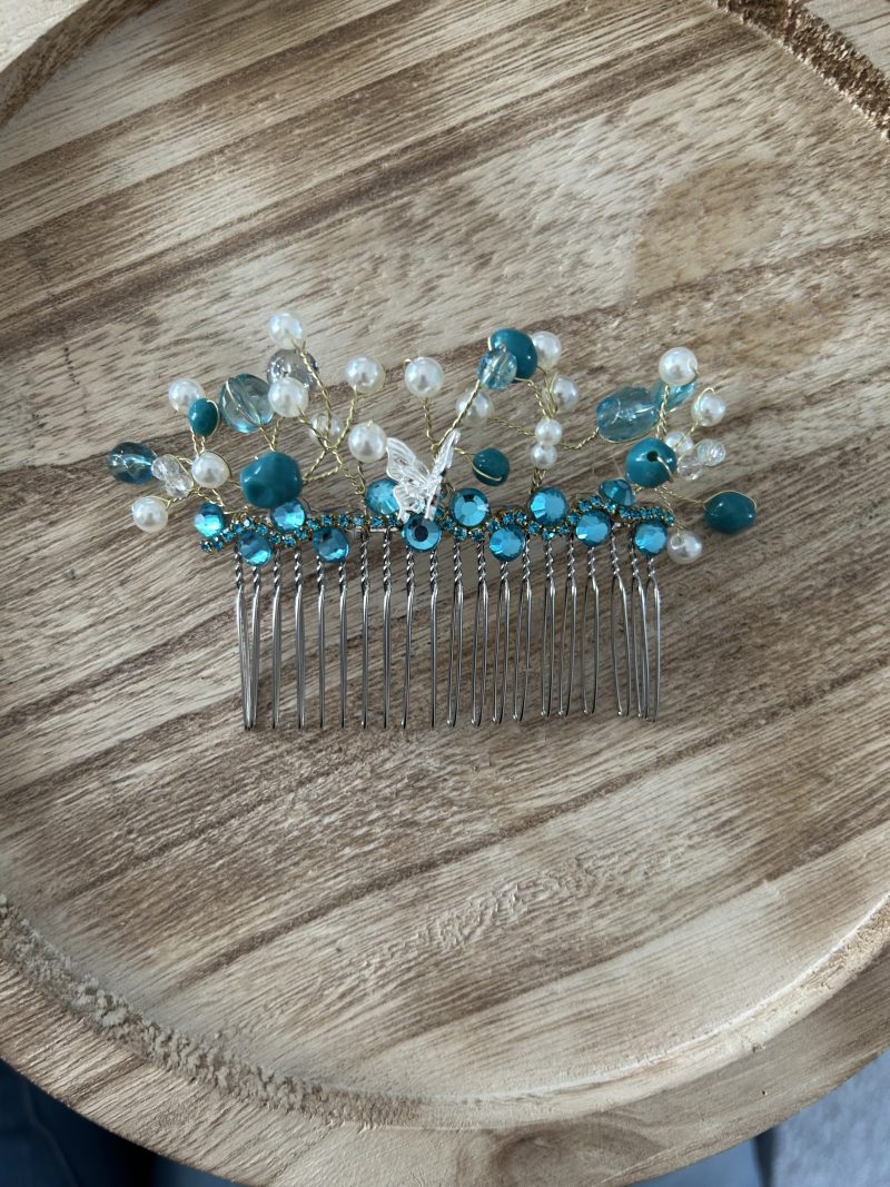 Handmade tiara and hair comb set