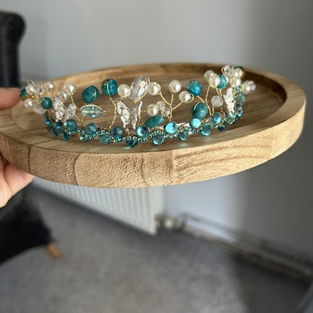Handmade tiara and hair comb set
