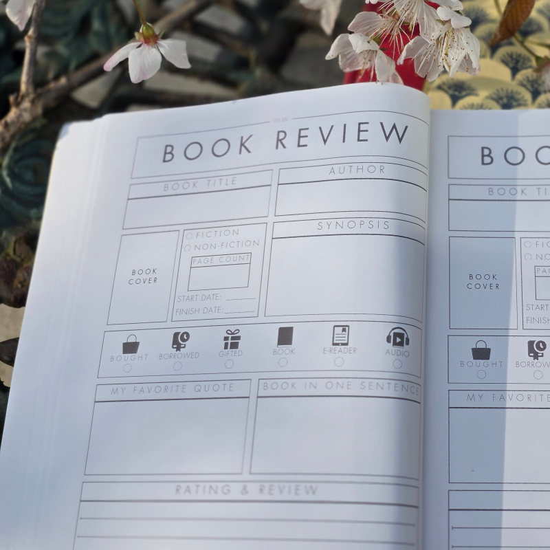Retro Reading Journal: A5 - 120 Pages - Soft Cover + Free Bookmark